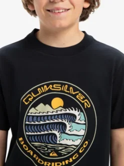 Quiksilver Evo Three Seas - T-shirt à manches courtes pour Garçon 8-16 BLACK Sale