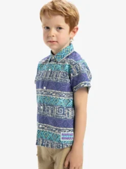 Quiksilver Global Heat - Chemise à manches courtes pour Garçons 2-7 ans AQUASKYGLOBALHEAT32X32 Fashion