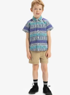 Quiksilver Global Heat - Chemise à manches courtes pour Garçons 2-7 ans AQUASKYGLOBALHEAT32X32 Fashion