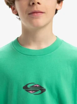 Quiksilver Global Heat - T-shirt à manches courtes pour Garçon 8-16 GREENSPRUCE Hot