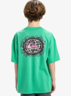 Quiksilver Global Heat - T-shirt à manches courtes pour Garçon 8-16 GREENSPRUCE Hot