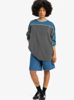 Quiksilver Global Heat - T-shirt à manches longues pour Femme DARKSHADOW Best