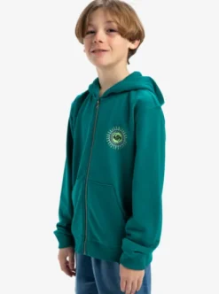 Quiksilver Graphic - Sweat à capuche zippé pour Garçon 8-16 TEALGREEN Sale