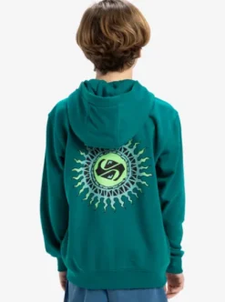Quiksilver Graphic - Sweat à capuche zippé pour Garçon 8-16 TEALGREEN Sale