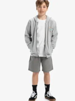 Quiksilver Graphic - Sweat à capuche zippé pour Garçon 8-16 LIGHTGREYHEATHER Hot