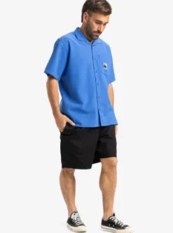 Quiksilver Heartbeat - Chemise à manches courtes pour Homme NEBULASBLUE Outlet