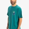 Quiksilver Hypnotic Wave - T-shirt à manches courtes pour Homme TEALGREEN Clearance