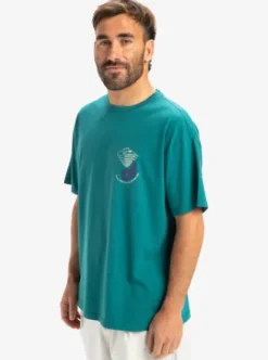 Quiksilver Hypnotic Wave - T-shirt à manches courtes pour Homme TEALGREEN Clearance