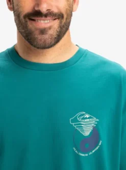 Quiksilver Hypnotic Wave - T-shirt à manches courtes pour Homme TEALGREEN Clearance
