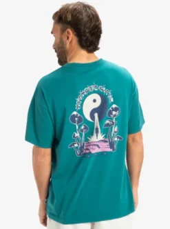 Quiksilver Hypnotic Wave - T-shirt à manches courtes pour Homme TEALGREEN Clearance