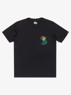 Quiksilver Hypnotic Wave - T-shirt à manches courtes pour Garçon 8-16 BLACK Clearance