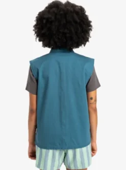 Quiksilver Jolk - Chemise à manches courtes pour Femme REALTEAL Hot