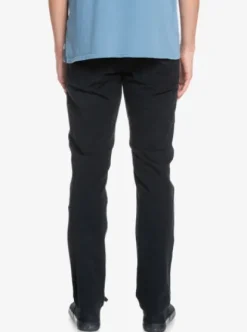 Quiksilver Krandy- Pantalon straight pour Homme BLACK Clearance