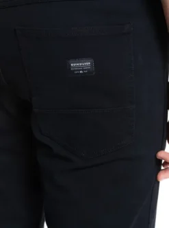 Quiksilver Krandy- Pantalon straight pour Homme BLACK Clearance