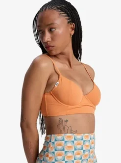 Quiksilver Melly - Haut de bikini couvrance moyenne pour Femme CORALGOLD Discount