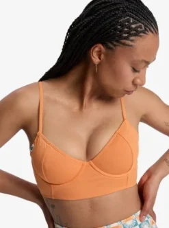 Quiksilver Melly - Haut de bikini couvrance moyenne pour Femme CORALGOLD Discount