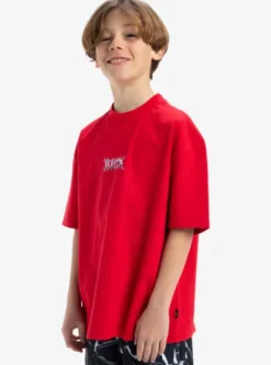 Quiksilver Mercury Chrome Lighting - T-shirt à manches courtes pour Garçon 8-16 RIBBONRED Hot