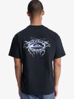 Quiksilver Mercury Chrome Lightning - T-shirt à manches courtes pour Homme BLACK Clearance