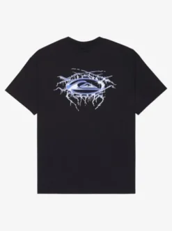 Quiksilver Mercury Chrome Lightning - T-shirt à manches courtes pour Homme BLACK Clearance