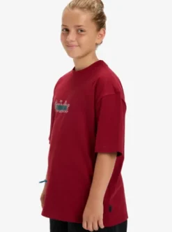 Quiksilver Mercury Double Up - T-Shirt à manches courtes pour Garçon 8-16 ans BIKINGRED Best