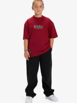 Quiksilver Mercury Double Up - T-Shirt à manches courtes pour Garçon 8-16 ans BIKINGRED Best