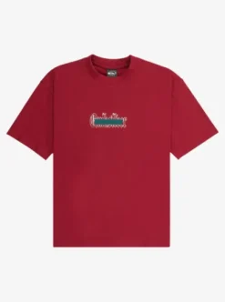 Quiksilver Mercury Double Up - T-Shirt à manches courtes pour Garçon 8-16 ans BIKINGRED Best
