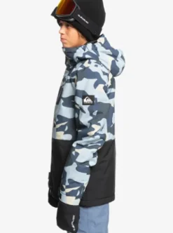 Quiksilver Mission - Veste de snow pour Garçons 4--16 ans PUZZLECAMOICEFLOW Hot