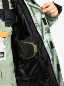 Quiksilver Mission - Veste de snow pour Garçons 4--16 ans SHADOWCHECKSDESERTSAGE Fashion