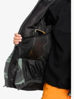 Quiksilver Mission - Veste de snow pour Garçons 4--16 ans PUZZLECAMOSEASPRAY Sale