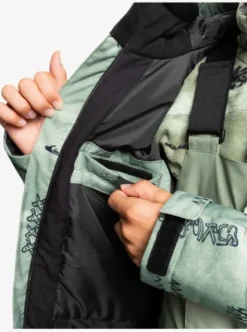 Quiksilver Mission - Veste de snow pour Garçons 4--16 ans SHADOWCHECKSDESERTSAGE Fashion