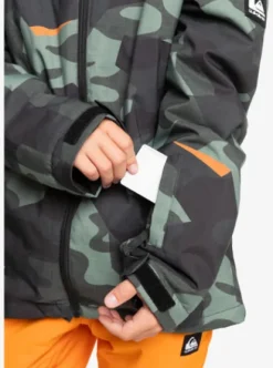 Quiksilver Mission - Veste de snow pour Garçons 4--16 ans PUZZLECAMOSEASPRAY Sale