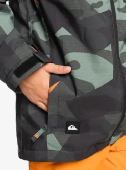 Quiksilver Mission - Veste de snow pour Garçons 4--16 ans PUZZLECAMOSEASPRAY Sale