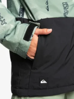 Quiksilver Mission - Veste de snow pour Garçons 4--16 ans SHADOWCHECKSDESERTSAGE Fashion