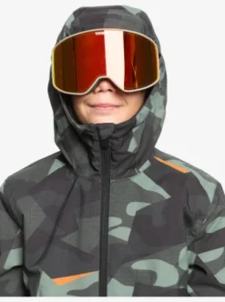 Quiksilver Mission - Veste de snow pour Garçons 4--16 ans PUZZLECAMOSEASPRAY Sale