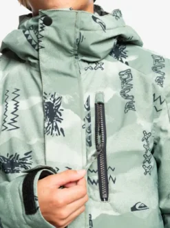 Quiksilver Mission - Veste de snow pour Garçons 4--16 ans SHADOWCHECKSDESERTSAGE Fashion