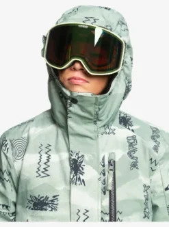 Quiksilver Mission - Veste de snow pour Garçons 4--16 ans SHADOWCHECKSDESERTSAGE Fashion