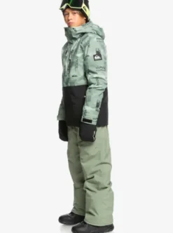 Quiksilver Mission - Veste de snow pour Garçons 4--16 ans SHADOWCHECKSDESERTSAGE Fashion