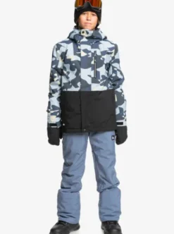 Quiksilver Mission - Veste de snow pour Garçons 4--16 ans PUZZLECAMOICEFLOW Hot