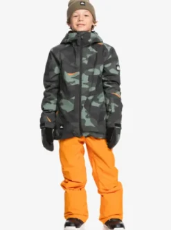 Quiksilver Mission - Veste de snow pour Garçons 4--16 ans PUZZLECAMOSEASPRAY Sale