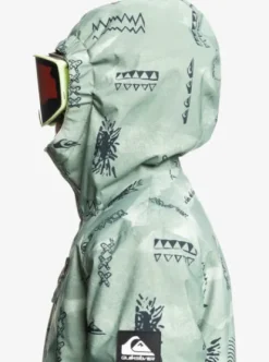 Quiksilver Mission - Veste de snow pour Garçons 4--16 ans SHADOWCHECKSDESERTSAGE Fashion