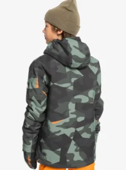 Quiksilver Mission - Veste de snow pour Garçons 4--16 ans PUZZLECAMOSEASPRAY Sale