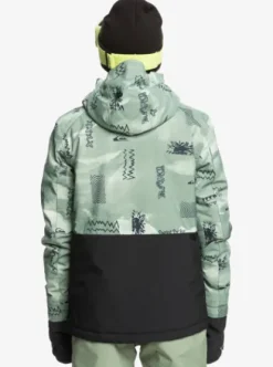Quiksilver Mission - Veste de snow pour Garçons 4--16 ans SHADOWCHECKSDESERTSAGE Fashion