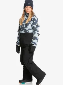Quiksilver Mission - Veste de snow pour Garçons 4--16 ans PUZZLECAMOICEFLOW Hot