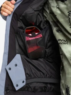 Quiksilver Mission Block - Veste de snow technique pour Garçon 4-16 FLINTSTONE Outlet