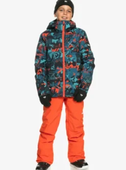 Quiksilver Mission Printed - Veste de snow technique pour Garçon BUILDINGMOUTAINSGRENADINE Best