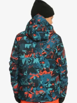 Quiksilver Mission Printed - Veste de snow technique pour Garçon BUILDINGMOUTAINSGRENADINE Best