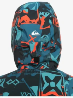 Quiksilver Mission Printed - Veste de snow technique pour Garçon BUILDINGMOUTAINSGRENADINE Best