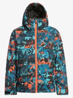 Quiksilver Mission Printed - Veste de snow technique pour Garçon BUILDINGMOUTAINSGRENADINE Best