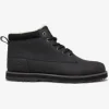 Quiksilver Mission V - Boots en cuir à lacets pour Homme SOLIDBLACK Best