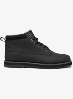 Quiksilver Mission V - Boots en cuir à lacets pour Homme SOLIDBLACK Best
